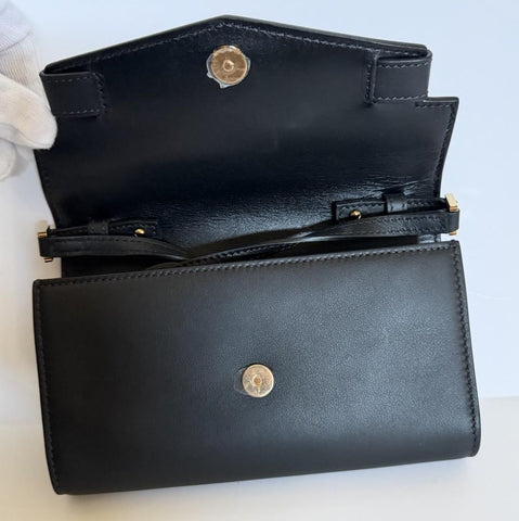 Versace Medusa Calf Leather Black Convertable Mini Shoulder Bag 1014319 IT NWT