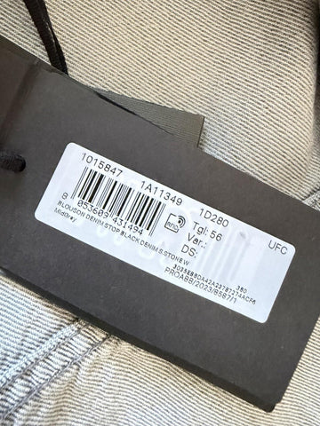 Versace Men’s Blouson Denim Gray Jacket 46 US (56 Euro) 1015847 Italy NWT $2100