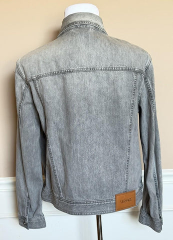 Versace Men’s Blouson Denim Gray Jacket 46 US (56 Euro) 1015847 Italy NWT $2100