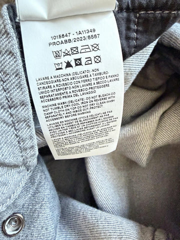 Versace Men’s Blouson Denim Gray Jacket 44 US (54 Euro) 1015847 Italy NWT $2100