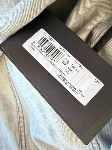 Versace Men’s Blouson Denim Gray Jacket 44 US (54 Euro) 1015847 Italy NWT $2100