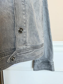 Versace Men’s Blouson Denim Gray Jacket 44 US (54 Euro) 1015847 Italy NWT $2100