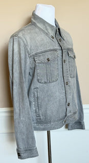 Versace Men’s Blouson Denim Gray Jacket 44 US (54 Euro) 1015847 Italy NWT $2100