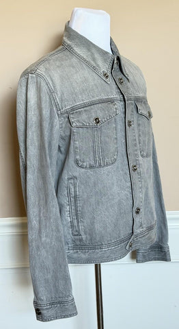 Versace Men’s Blouson Denim Gray Jacket 44 US (54 Euro) 1015847 Italy NWT $2100