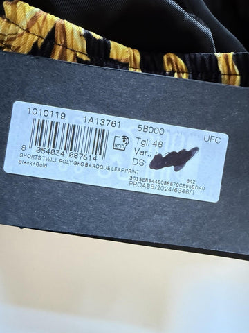 Versace Baroque Men's Black & Gold Shorts  48 Euro (30”) 1010119 NWT $1200