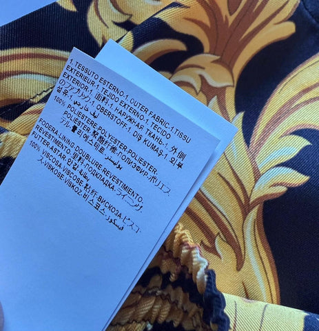 Versace Baroque Men's Black & Gold Shorts  48 Euro (30”) 1010119 NWT $1200