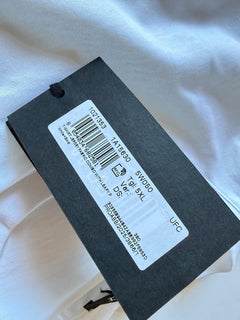 Versace Leafy Print Cotton Jersey T-Shirt White & Gold 5XL 1021353 Italy NWT