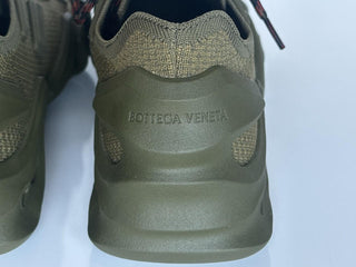 Bottega Veneta Men's Tech Knit Kaki Flex Sneakers 10 US (43 Eu) 788808 NIB $890