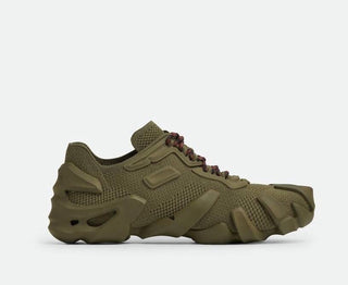 Bottega Veneta Men's Tech Knit Kaki Flex Sneakers 10 US (43 Eu) 788808 NIB $890