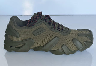 Bottega Veneta Men's Tech Knit Kaki Flex Sneakers 10 US (43 Eu) 788808 NIB $890