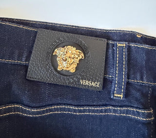 Versace Men’s Dark Blue Stretch Denim Jeans Size 31 US 1011841 NWT $950