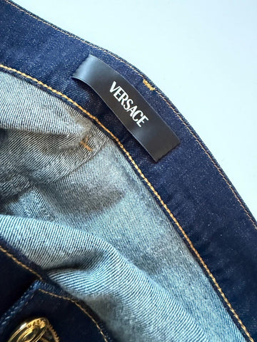 Versace Men’s Dark Blue Stretch Denim Jeans Size 31 US 1011841 NWT $950
