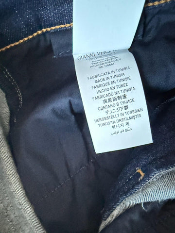 Versace Men’s Dark Blue Stretch Denim Jeans Size 31 US 1011841 NWT $950