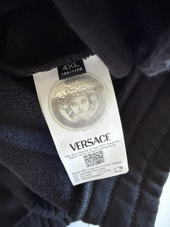Versace Medusa Print Men’s Black Cotton Sweatshirt Jacket 4XL Black 1014422 NWT