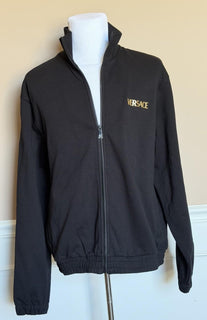 Versace Medusa Print Men’s Black Cotton Sweatshirt Jacket 5XL Black 1014422 NWT