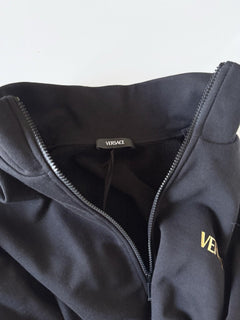Versace Medusa Print Men’s Black Cotton Sweatshirt Jacket 5XL Black 1014422 NWT