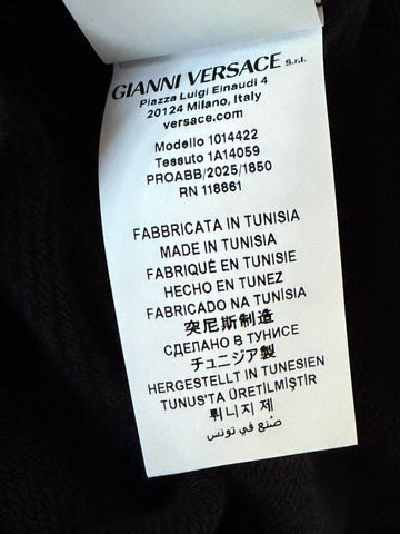 Versace Medusa Print Men’s Black Cotton Sweatshirt Jacket L Black 1014422 NWT