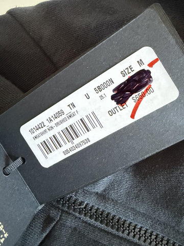 Versace Medusa Print Men’s Black Cotton Sweatshirt Jacket M Black 1014422 NWT