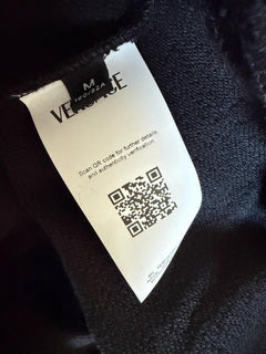 Versace Medusa Print Men’s Black Cotton Sweatshirt Jacket M Black 1014422 NWT