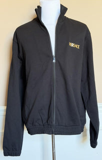 Versace Medusa Print Men’s Black Cotton Sweatshirt Jacket M Black 1014422 NWT