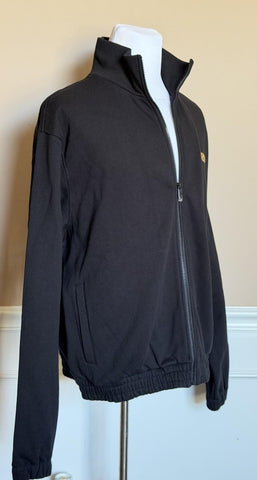 Versace Medusa Print Men’s Black Cotton Sweatshirt Jacket M Black 1014422 NWT