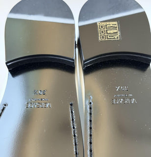 VERSACE Women’s Gold Medusa White Leather Loafers 9.5 US (39.5 ) 1012123 IT NIB