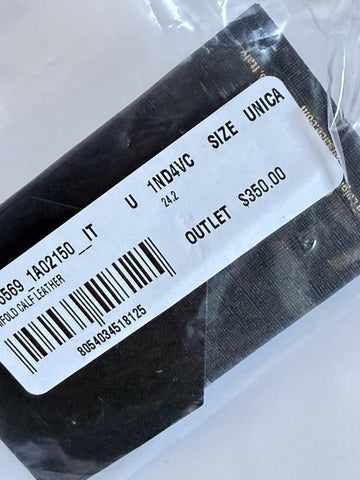 Versace Medusa Tri-fold Calf Leather Chestnut Wallet 1015569 NWT $700