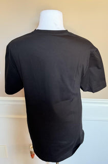 Versace Leafy Cotton Jersey T-Shirt Black/Gold XL 1021353 Made in Italy NWT