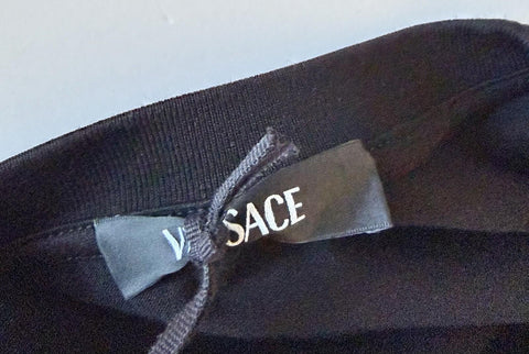 Versace Compact Cotton Jersey T-Shirt Black XL 1013302 Made in Italy NWT $695