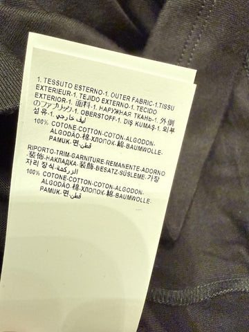 Versace Compact Cotton Jersey T-Shirt Black 4XL 1013302 Made in Italy NWT $695