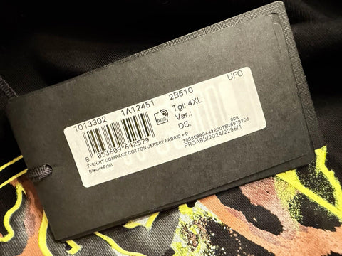 Versace Compact Cotton Jersey T-Shirt Black 4XL 1013302 Made in Italy NWT $695