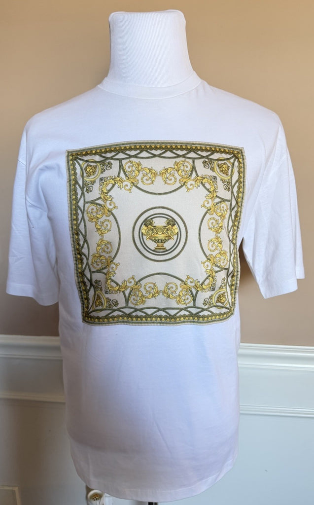 Versace Men’s United Jersey T-Shirt White 40 Euro (L-XL) 1016291 NWT $750