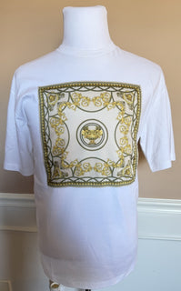 Versace Men’s United Jersey T-Shirt White 40 Euro (L-XL) 1016291 NWT $750