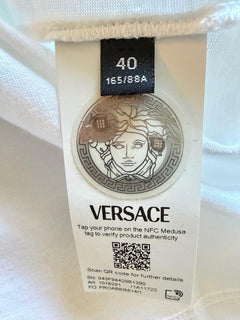 Versace Men’s United Jersey T-Shirt White 40 Euro (L-XL) 1016291 NWT $750