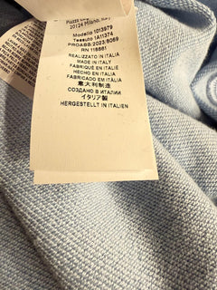 Versace Embroidered Blue Cotton Sweatshirt with Hoodie 4XL 1013979 IT NWT $1875