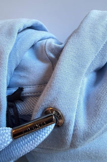 Versace Embroidered Blue Cotton Sweatshirt with Hoodie 4XL 1013979 IT NWT $1875