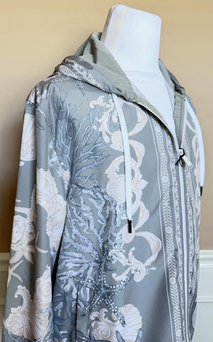 Versace Blouson Jacket Windbreaker Blue 42 US (52 Euro) 1014855 Italy NWT $2990