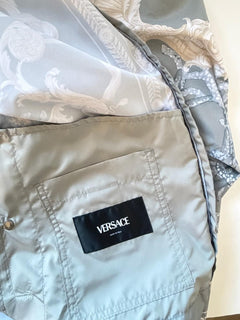 Versace Blouson Jacket Windbreaker Blue 42 US (52 Euro) 1014855 Italy NWT $2990