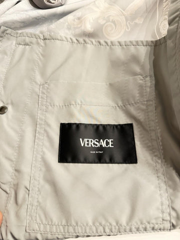 Versace Blouson Jacket Windbreaker Blue 42 US (52 Euro) 1014855 Italy NWT $2990