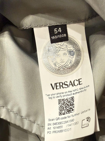 Versace Blouson Jacket Windbreaker Blue 44 US (54 Euro) 1014855 Italy NWT $2990