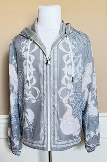 Versace Blouson Jacket Windbreaker Blue 44 US (54 Euro) 1014855 Italy NWT $2990