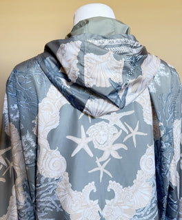 Versace Blouson Jacket Windbreaker Blue 44 US (54 Euro) 1014855 Italy NWT $2990