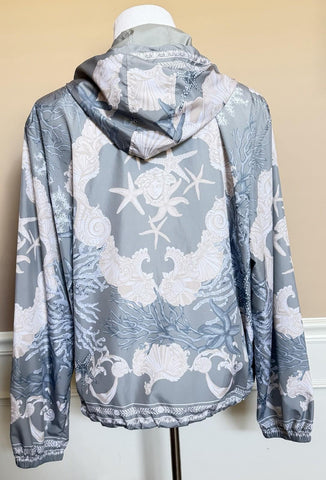 Versace Blouson Jacket Windbreaker Blue 46 US (56 Euro) 1014855 Italy NWT $2990