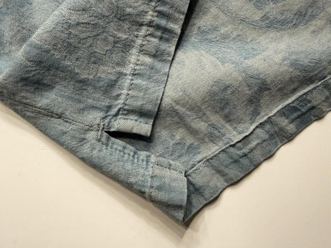 Versace Jacquard Chambray Denim Shirt Blue 44 US (54 Euro) 1007836 Italy NWT