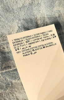 Versace Jacquard Chambray Denim Shirt Blue 42 US (52 Euro) 1007836 Italy NWT