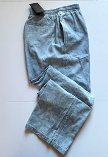 Versace Jacquard Chambray Denim Casual Blue Pants 54 Euro (34”) IT 1010715 NWT