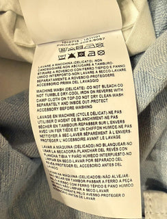 Versace Jacquard Chambray Denim Casual Blue Pants 54 Euro (34”) IT 1010715 NWT