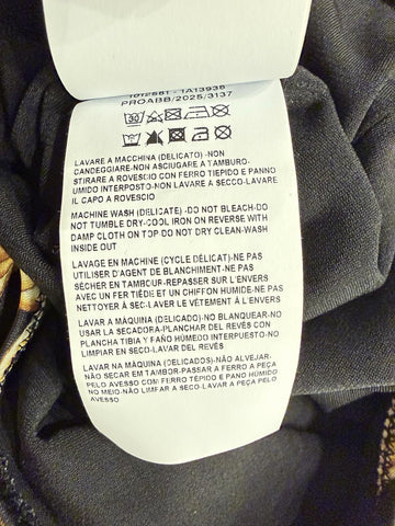 Versace Baroque Poly Stretch Bodysuit Black/Gold 6 US (42  Eu) 1012581 NWT $1100