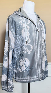 Versace Blouson Jacket Windbreaker Blue 38 US (48 Euro) 1014855 Italy NWT $2990