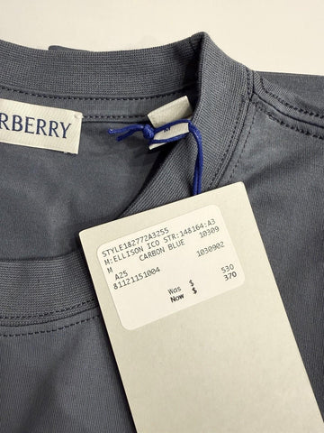 Burberry Ellison Striped Pocket Carbon Blue T-shirt M (Oversized) 8112115 NWT